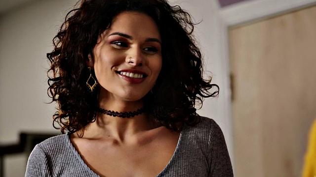 Busty ts teacher bareback in classroom while jerking off