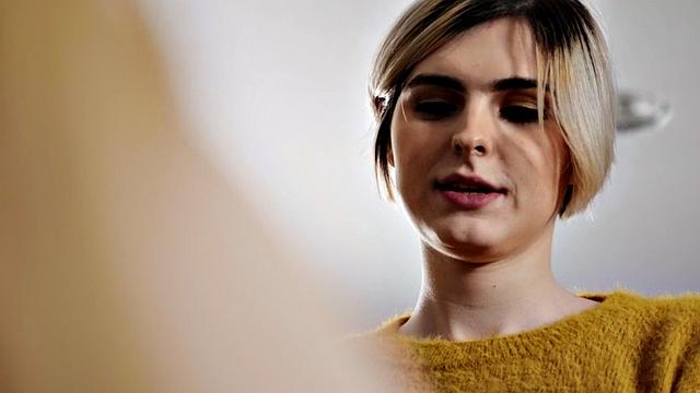 Busty ts teacher bareback in classroom while jerking off