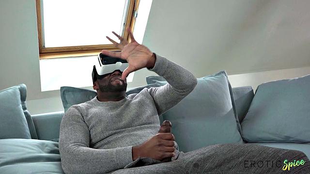 Yiming Curiosity заценила VR, а потом попробовала реальный толстый член от Yves Morgan - из мурлыкающей зрительницы в кайфующую в реале, ирония судьбы на диване!