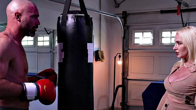 Big tit blonde Kate Dee fucks her husband's bully boss