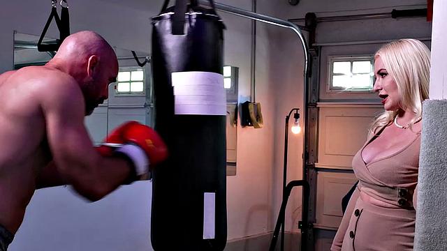 Big tit blonde Kate Dee fucks her husband's bully boss