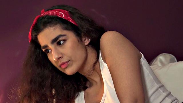 21yo hostel babe and her big-titted BFF in pussypounded 3some