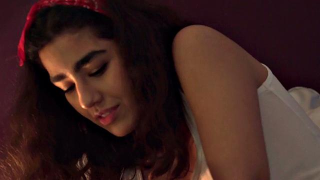 21yo hostel babe and her big-titted BFF in pussypounded 3some