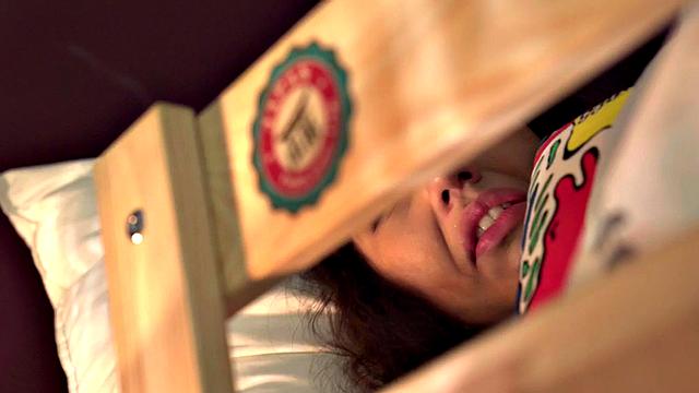 21yo hostel babe and her big-titted BFF in pussypounded 3some