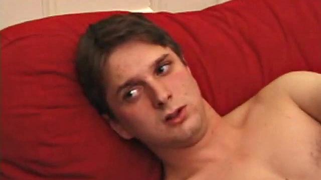 Hung boys Jamie and Matthew hook up for a session. Both do their best to swallow the other's big dick, but find hand jobs are easier to manage. Jamie tries to suck his, but doesn't quite make it happen.