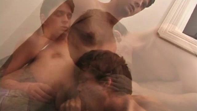 Hung boys Jamie and Matthew hook up for a session. Both do their best to swallow the other's big dick, but find hand jobs are easier to manage. Jamie tries to suck his, but doesn't quite make it happen.