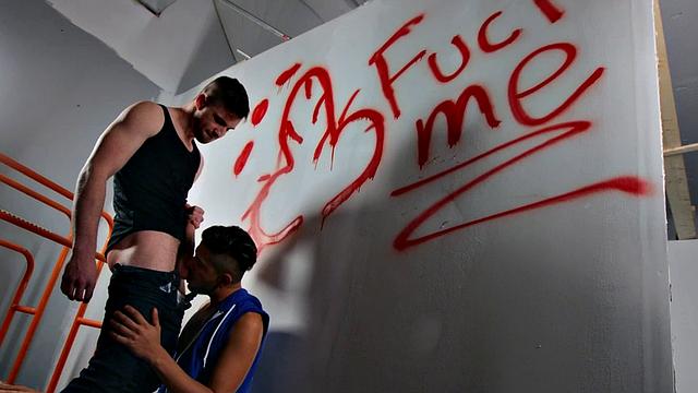 Jockstrap bottom stud assfucked by cocksucked BF