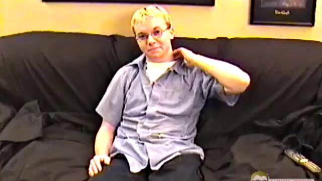 Taylor is a 19 year old Texan, in front of Auntie Bob's camera for the first time. He gets naked and strokes his cock for our viewing pleasure, then finishes with a killer load that blows all over himself.