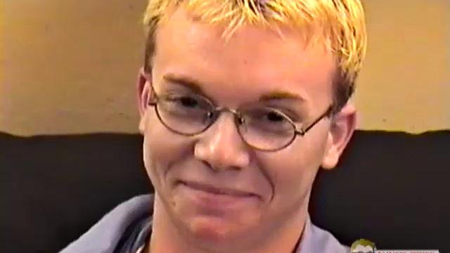 Taylor is a 19 year old Texan, in front of Auntie Bob's camera for the first time. He gets naked and strokes his cock for our viewing pleasure, then finishes with a killer load that blows all over himself.