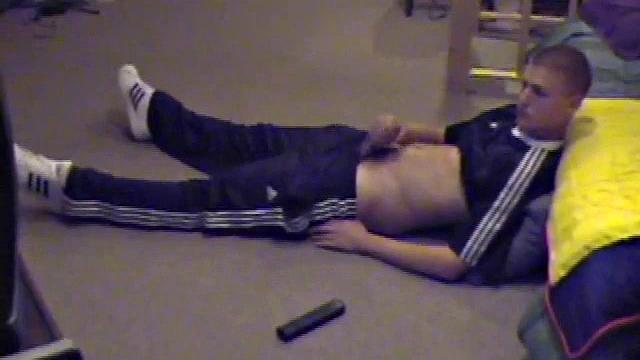 Lance Jerking Off Hard