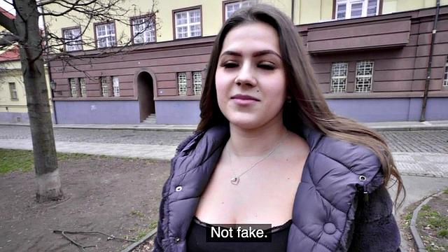 Pulled European Fucks in Public for Some Easy Cash