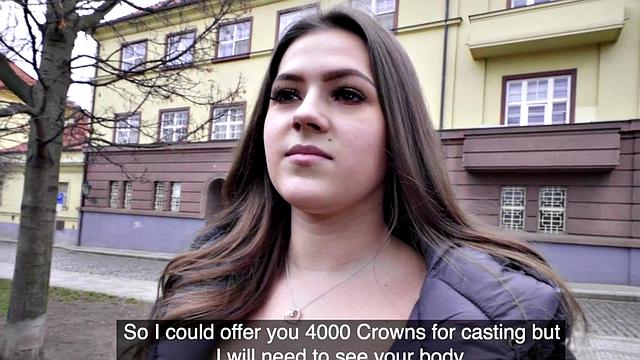 Pulled European Fucks in Public for Some Easy Cash