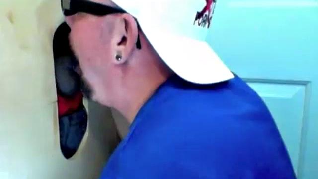 Gloryhole Lunch Feeding By 2 Guys