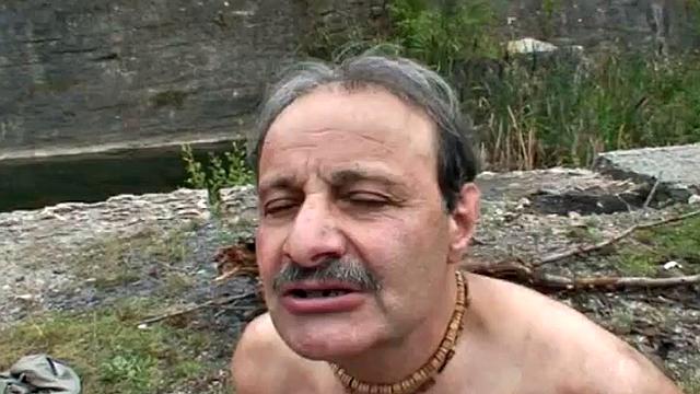 Chubby teen and oldie on grandpa's cock