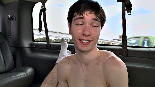 Straight tricked twunk fucks hairy ass till cumshot