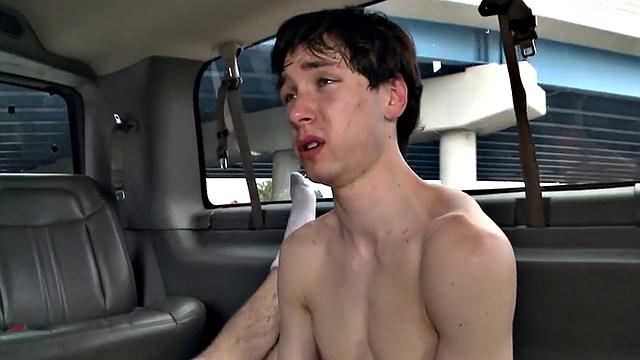 Straight tricked twunk fucks hairy ass till cumshot