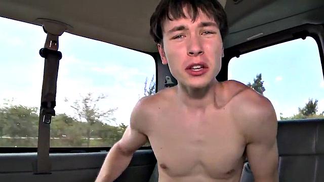 Straight tricked twunk fucks hairy ass till cumshot