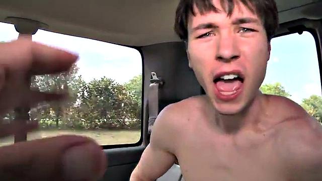 Straight tricked twunk fucks hairy ass till cumshot