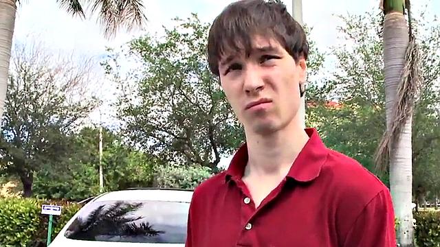 Straight tricked twunk fucks hairy ass till cumshot