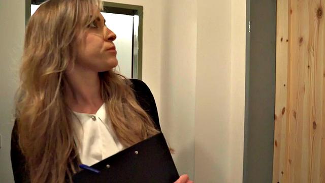 Busty hostel inspector rides dick on bunkbed ffm