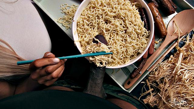 Mukbang Hottie Is Hungry For Dick