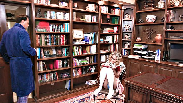 Tiny Blonde Bookworm