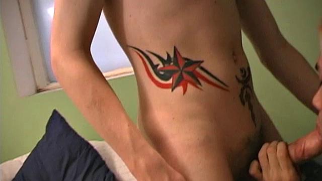 Derek and Jeremiah are good friends and buddies. While hanging out one day, Derek decides to try on some new clothes as Jeremiah looks on with lust.