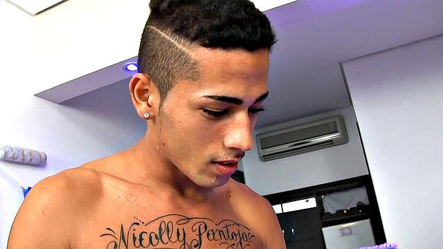 Horny Tgirl Nicolly Pantoja and Dude Fuck Each Other in the Ass