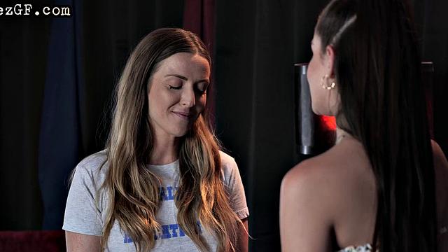 Bigbooty lesbian babe pleased by her lover in 69 pose