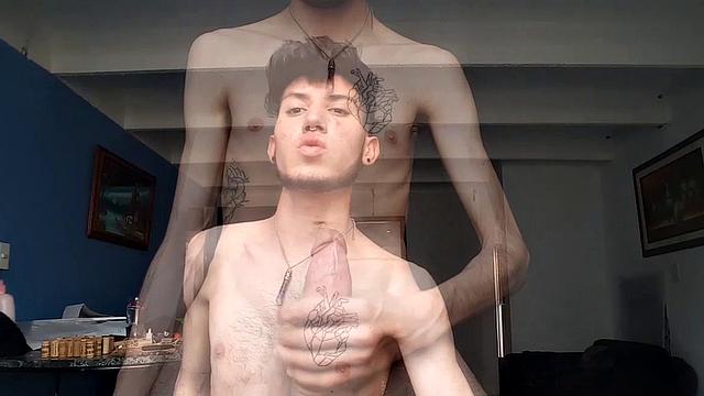 Our featured solo boy of the week is a bearded young man who just wants to be known as Pervert Boy. The skinny and smooth Latino strips to his underwear and gives us a look at his bubble butt, before revealing his big stiff cock.