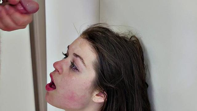 Kinky teen masked and submissive gets deep anal & foot fetish