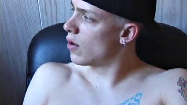 Shane strokes his cock after a skate session