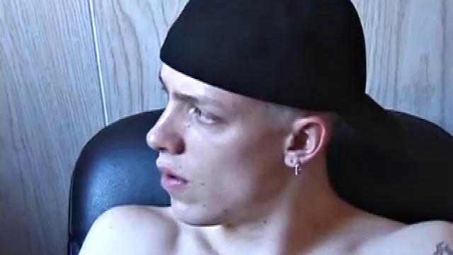 Shane strokes his cock after a skate session