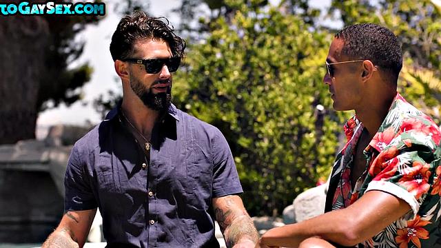 Uniformed stud barebacked till cumshot by colleague