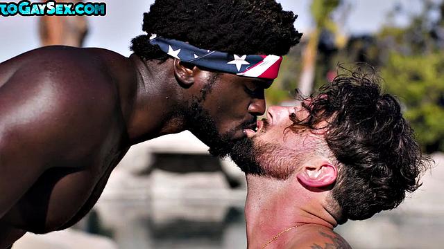 Uniformed stud barebacked till cumshot by colleague