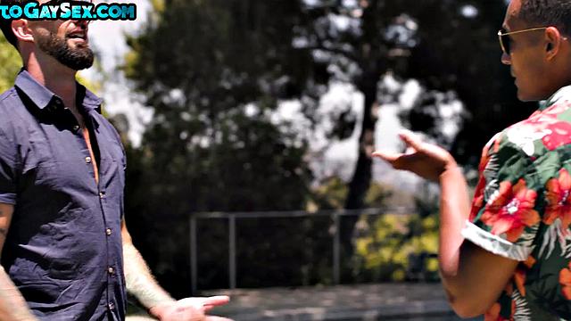 Uniformed stud barebacked till cumshot by colleague