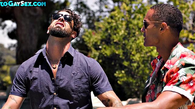 Uniformed stud barebacked till cumshot by colleague