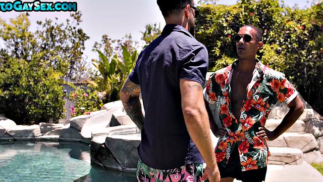 Uniformed stud barebacked till cumshot by colleague