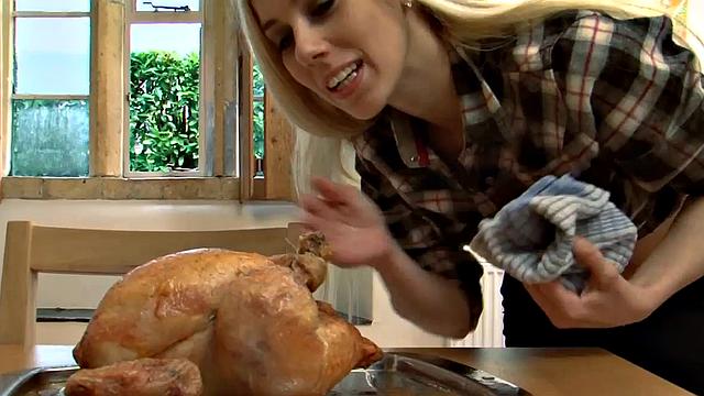 Gorgeous Blonde Nesty Rewards Hardworking Brit