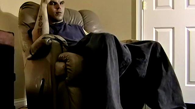 Str8 Walter Shows Off His Boner - Walter