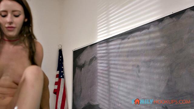 Charly Summer gets a creampie from her stepdad