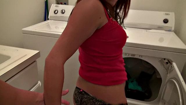Watch this hot chick get her panties ripped while getting fucked hard