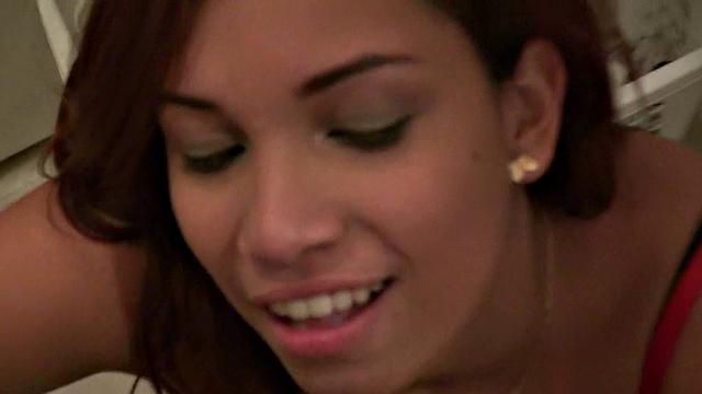 Watch this hot chick get her panties ripped while getting fucked hard