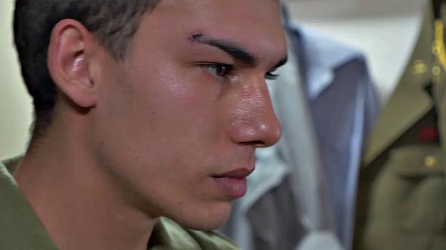 Young Oscar Hart has gotten in trouble again and its Alex Hell's job to teach him a lesson he won't soon forget. Daddy bends the boy over his desk and starts to spank his ass, before deciding to use a dildo.