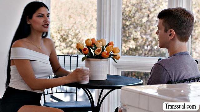 Skinny babe gives her lover a blowjob payment