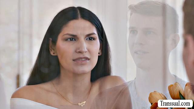 Страстная shemale сосёт хуй любовнику, потом даёт вылизать и ебётся без резинки на диване с Sage Roux и Zariah Aura.