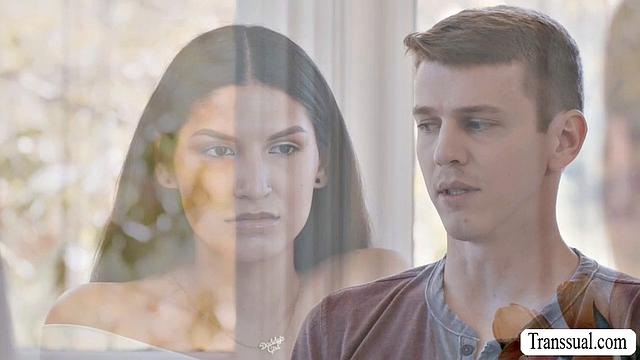 Skinny babe gives her lover a blowjob payment