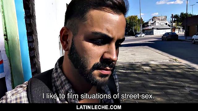 Venezuelan stud takes a wild alley cock ride and gets a sticky welcome to Buenos Aires