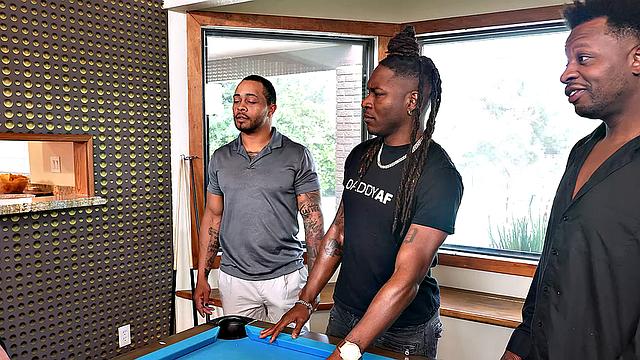 CuckoldSessions - Frenchie Enjoy 3 Cocks In Front Of Her Sub Cuck Bf