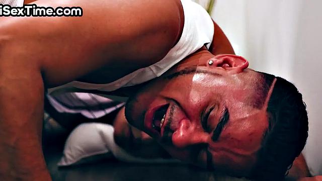 Inked gf in bisexual time with her man and lucky guy